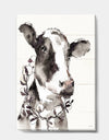 Cow Portrait Country Life - Wildlife Canvas Art