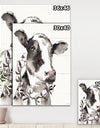 Cow Portrait Country Life - Wildlife Canvas Art