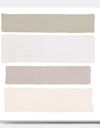 Painted Weaving I Neutral on White Sq - Modern Geometric Premium Canvas Wall Art
