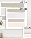 Painted Weaving I Neutral on White Sq - Modern Geometric Premium Canvas Wall Art