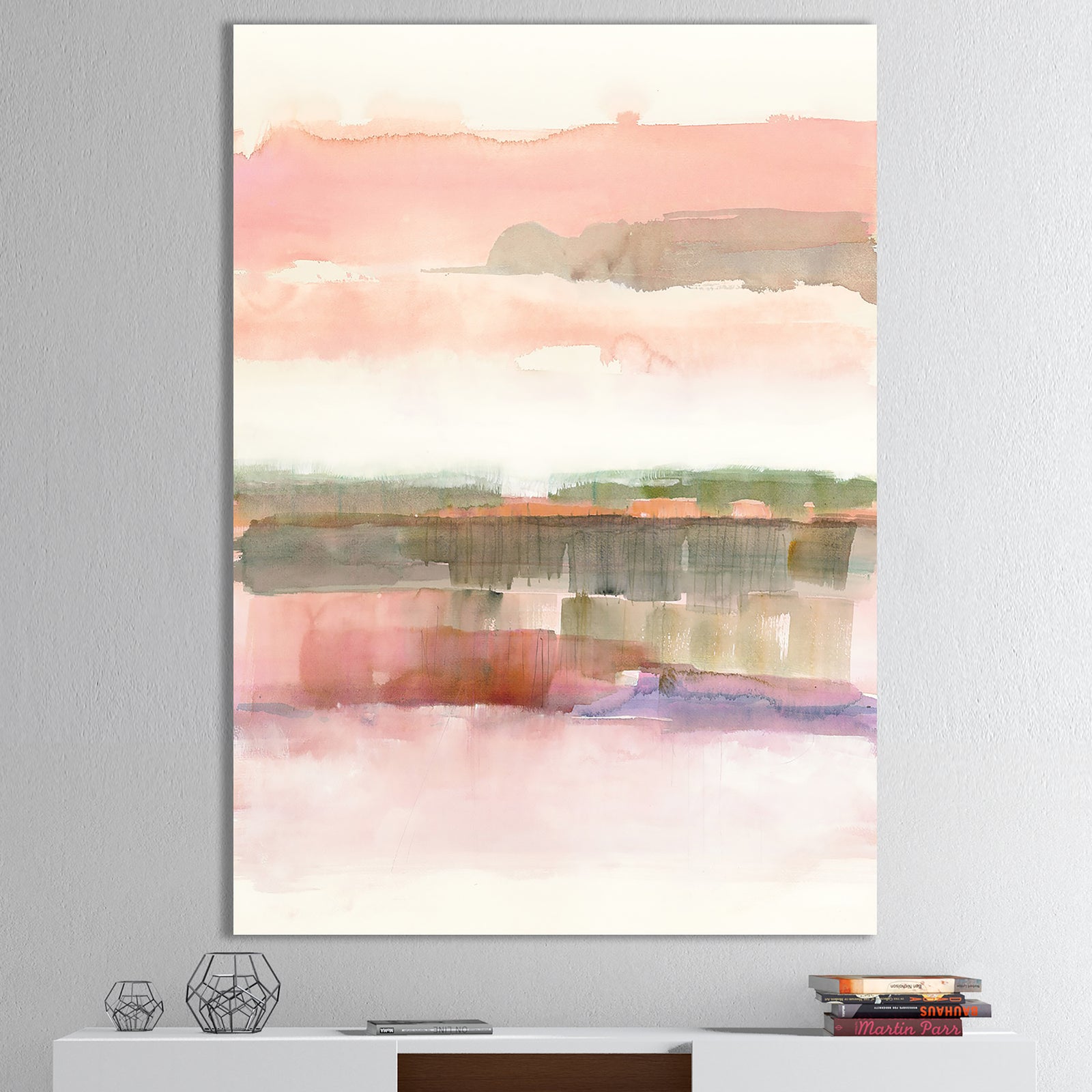 Influence of Line and Color - Traditional Floral Canvas Artwork