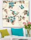 Beige Bird Wings III - Traditional Gallery-wrapped Canvas