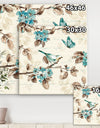 Beige Bird Wings III - Traditional Gallery-wrapped Canvas