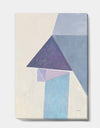 Purple Geometric Bridge I - Mid-Century Modern Premium Canvas Wall Art