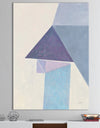 Purple Geometric Bridge I - Mid-Century Modern Premium Canvas Wall Art