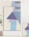 Purple Geometric Bridge I - Mid-Century Modern Premium Canvas Wall Art