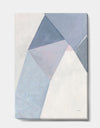 Purple Geometric Bridge II - Mid-Century Modern Gallery-wrapped Canvas