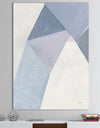 Purple Geometric Bridge II - Mid-Century Modern Gallery-wrapped Canvas