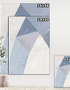 Purple Geometric Bridge II - Mid-Century Modern Gallery-wrapped Canvas