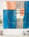 Modern Simply Blue - Mid-Century Modern Canvas Artwork
