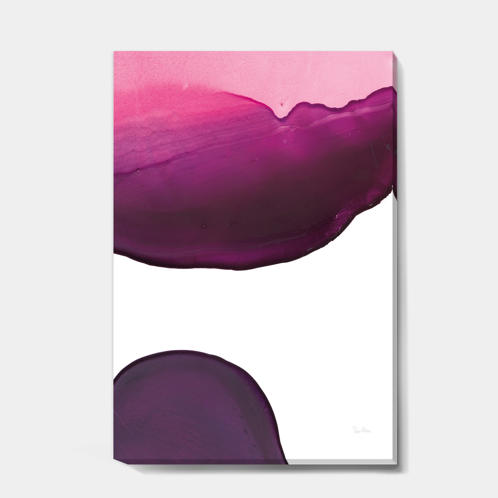 Paint of Magenta Stone - Shabby Chic Canvas Art