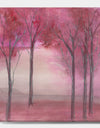 Pink Forest - Traditional Landscape Gallery-wrapped Canvas