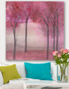 Pink Forest - Traditional Landscape Gallery-wrapped Canvas