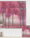 Pink Forest - Traditional Landscape Gallery-wrapped Canvas