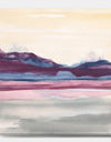 Purple Rock landscape - Shabby Chic Premium Canvas Wall Art