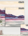 Purple Rock landscape - Shabby Chic Premium Canvas Wall Art