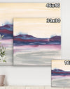 Purple Rock landscape II - Shabby Chic Gallery-wrapped Canvas