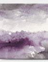 Midnight at the Lake II Amethyst and Grey - Shabby Chic Canvas Artwork