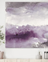 Midnight at the Lake II Amethyst and Grey - Shabby Chic Canvas Artwork