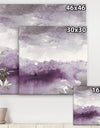 Midnight at the Lake II Amethyst and Grey - Shabby Chic Canvas Artwork