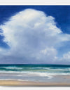 Beach Clouds II - Coastal Landscape Canvas Art