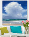 Beach Clouds II - Coastal Landscape Canvas Art