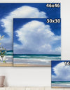 Beach Clouds II - Coastal Landscape Canvas Art