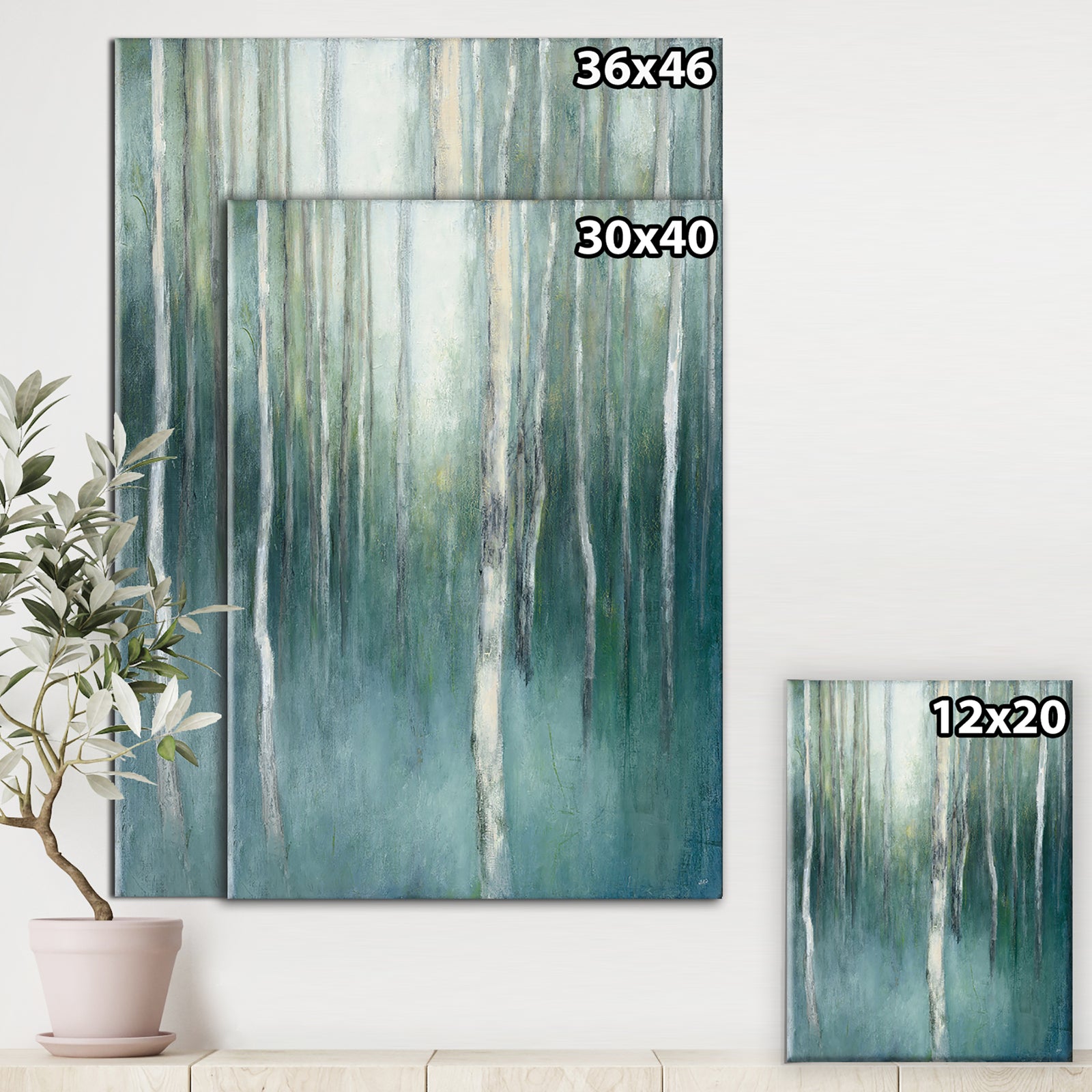 Green Forest Dream - Traditional Landscape Premium Canvas Wall Art