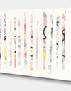 Multi-Color Geometric Bars - Modern Transitional Gallery-wrapped Canvas