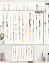 Multi-Color Geometric Bars - Modern Transitional Gallery-wrapped Canvas