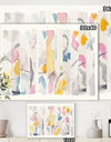 Multi-Color Geometric Bars II - Modern & Contemporary Gallery-wrapped Canvas
