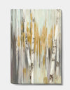 Silver and Yellow Birch Forest - Cottage Canvas Artwork