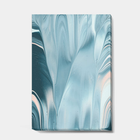 Blue Modern Water I - Modern Transitional Canvas Artwork