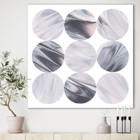 Circle Marble IV - Modern Geometric Premium Canvas Wall Art