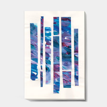 Ribbons of Jewels II - Modern Geometric Canvas Art
