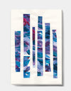 Ribbons of Jewels I - Modern Geometric Premium Canvas Wall Art