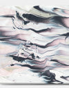 Grey Marbling V - Modern Transitional Gallery-wrapped Canvas