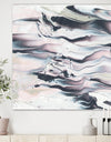 Grey Marbling V - Modern Transitional Gallery-wrapped Canvas