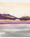 Painted Purple and Gold Landscape II - Shabby Chic Gallery-wrapped Canvas