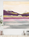Painted Purple and Gold Landscape II - Shabby Chic Gallery-wrapped Canvas