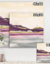 Painted Purple and Gold Landscape II - Shabby Chic Gallery-wrapped Canvas