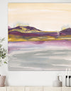 Painted Purple and Gold Landscape II - Shabby Chic Canvas Artwork