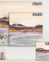 Painted Purple and Gold Landscape II - Shabby Chic Canvas Artwork