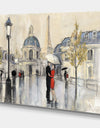 Love in Paris I - Romantic French Country Gallery-wrapped Canvas