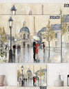 Love in Paris I - Romantic French Country Gallery-wrapped Canvas