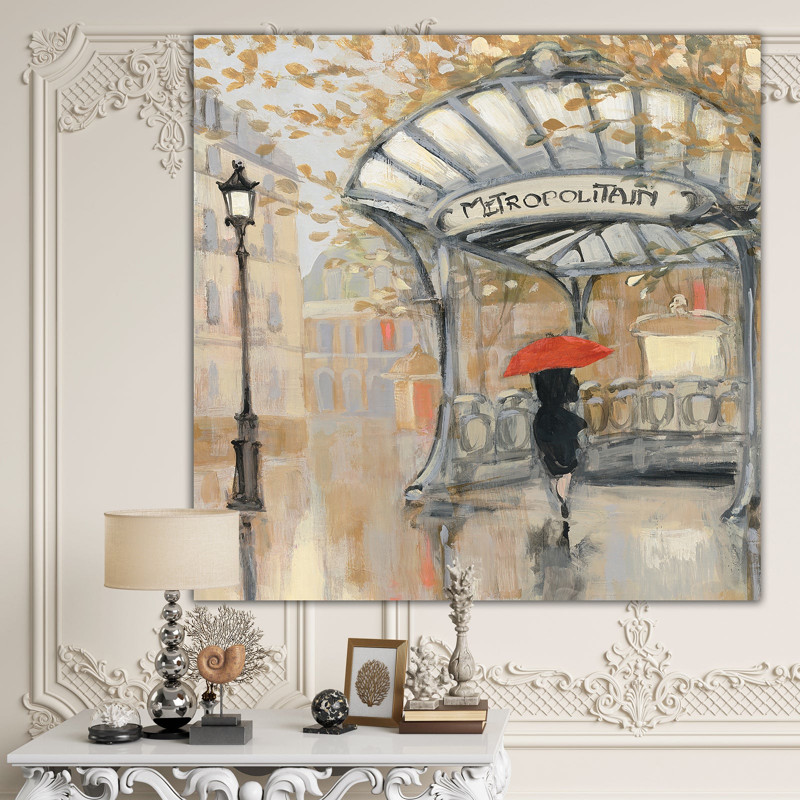 Love in Paris IV - Romantic French Country Canvas Artwork