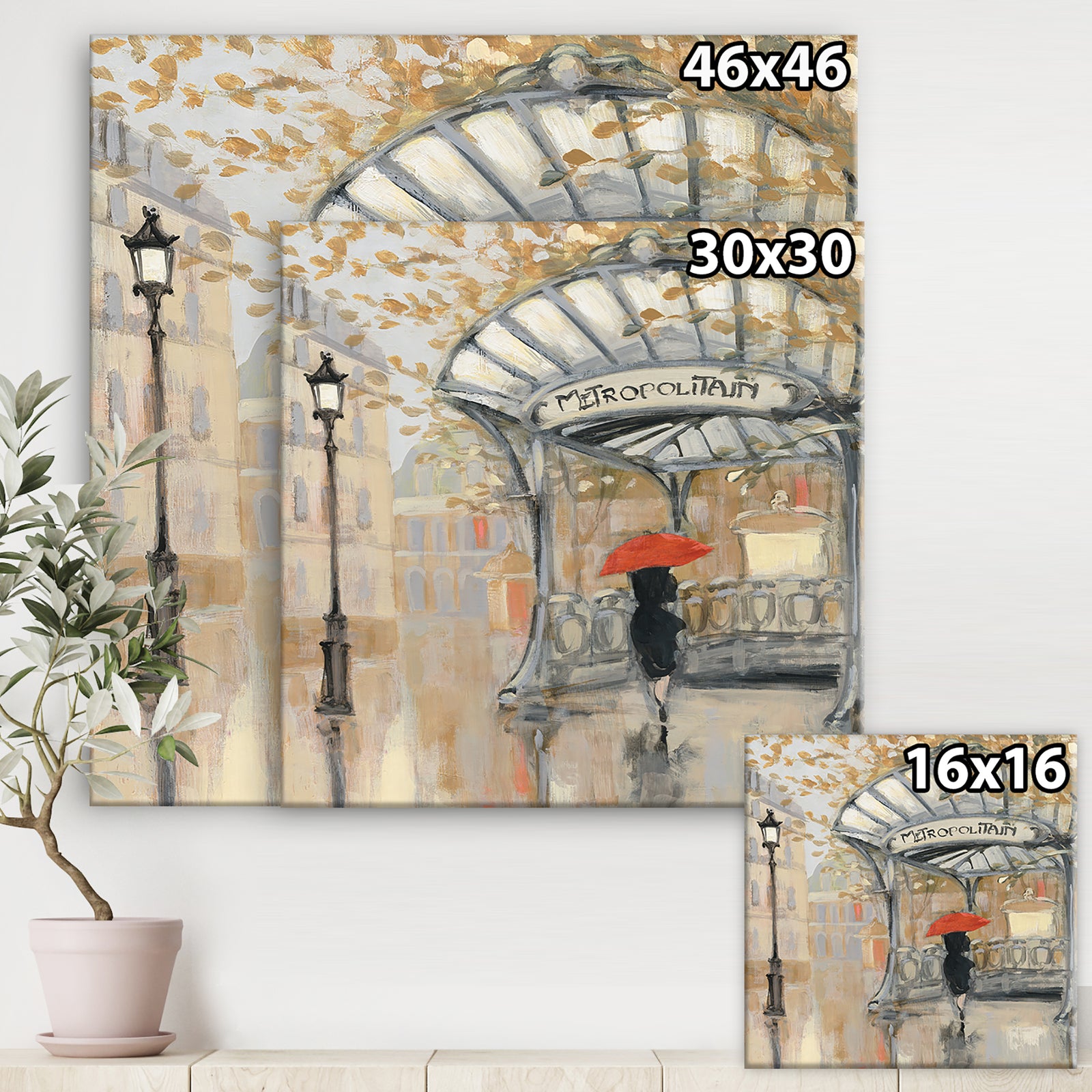 Love in Paris IV - Romantic French Country Canvas Artwork