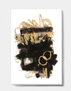 Gold and Black drift II - Glam Modern Premium Canvas Wall Art