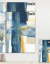 Indigo Panel VI - Glam Modern Canvas Artwork