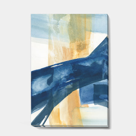 Indigo Panel III - Glam Modern Canvas Art